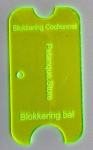 Blokkering Bal - cochonnet --  Blocage boules - cochonnet